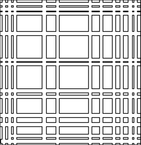 New York City I, 1942 After Piet Mondrian Coloring Page